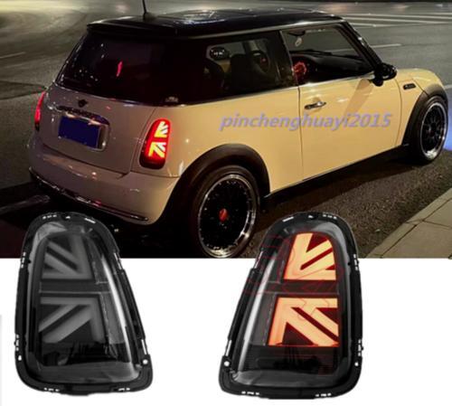 Pair of smoke black LED taillights/rear lights for Mini R50, R52, R53 Cooper 2002-2006.