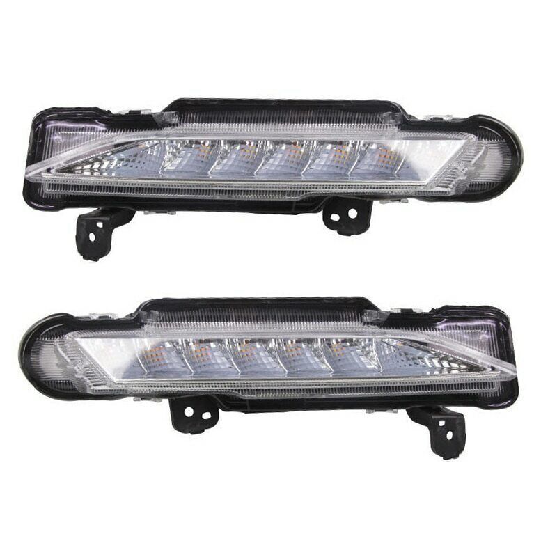 Pair front DRL Daytime Running Light Fog Light for Toyota Yaris 2017-2019
