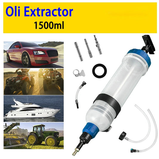 Car 1500cc Fluid Extractor Brake Fluid Syringe Pump Oil Change Syringe Hand Pump