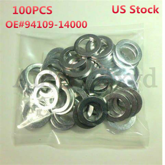 100x 14MM TRANSMISSION OIL DRAIN PLUG CRUSH WASHERS 94109-14000 for HONDA / for ACURA Q