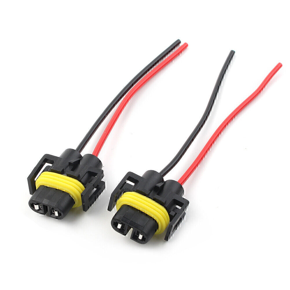 Wire Pigtail Female P S 880 Fog Light Two Harness Bulb Socket Connector Plug Q