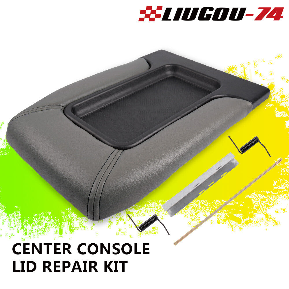 Center Console Fits 99-07 for Silverado GM Part 19127364 Cover Arm Rest Latch - v