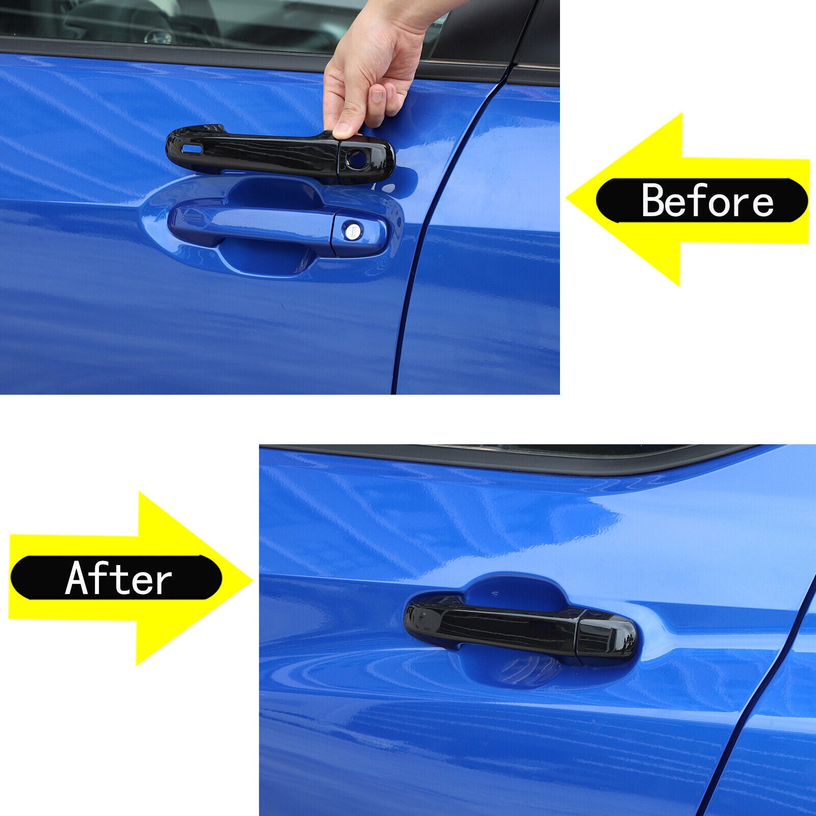 Shiny Black for Subaru WRX 2022-2023 Sedan Side for Smart Door Handle Accessories