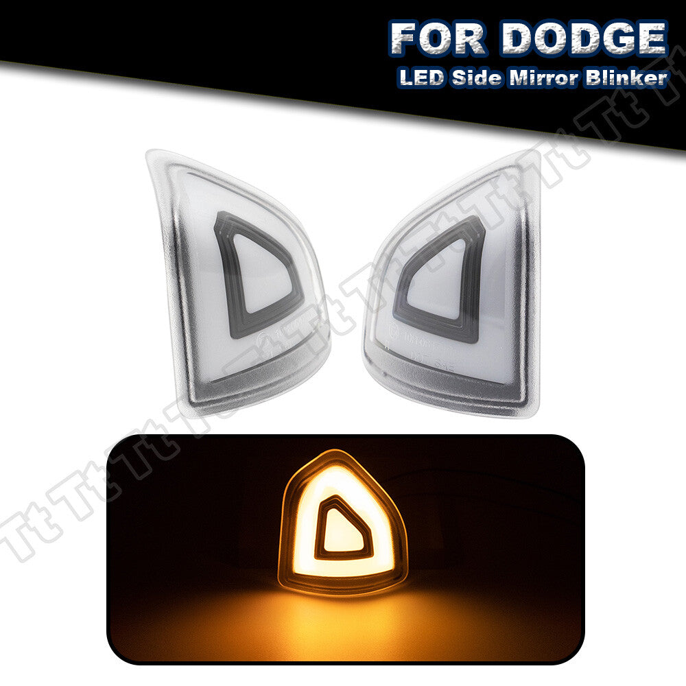 Yellow LED Side Mirror Light Turn Signal for for Dodge for Ram 1500 2500 3500 2010-2023- v