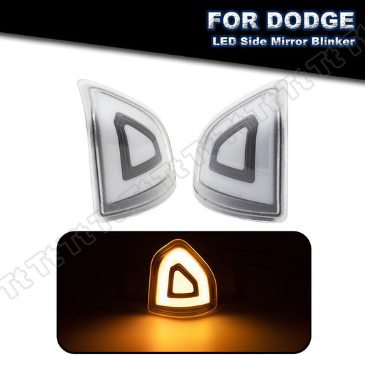Yellow LED Side Mirror Light Turn Signal for for Dodge for Ram 1500 2500 3500 2010-2023- v
