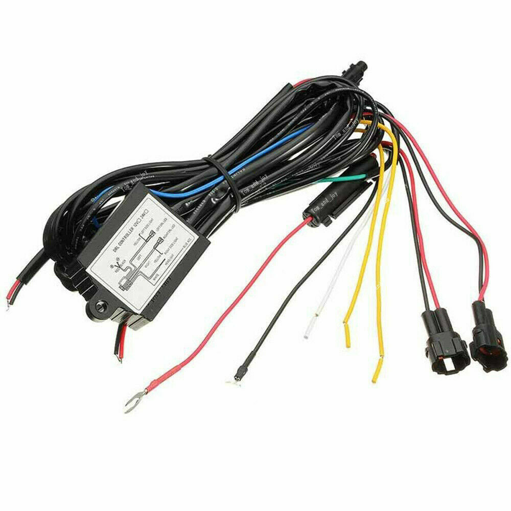 LED Daytime Running Light DRL Relay Harness Automatic Control On Off Module Box Q