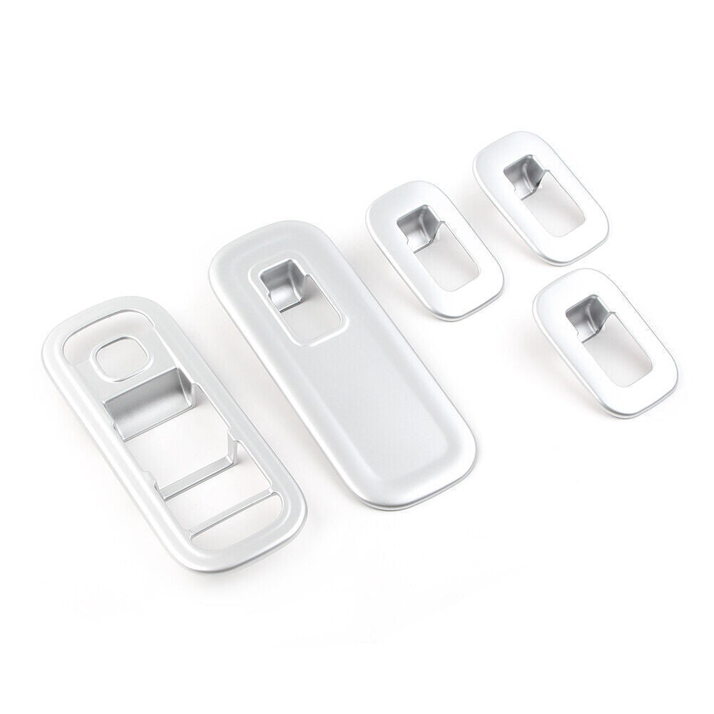 Left Drive Door Window Switch Cover Trims Silver For 2019 for Mercedes-Benz A-Class