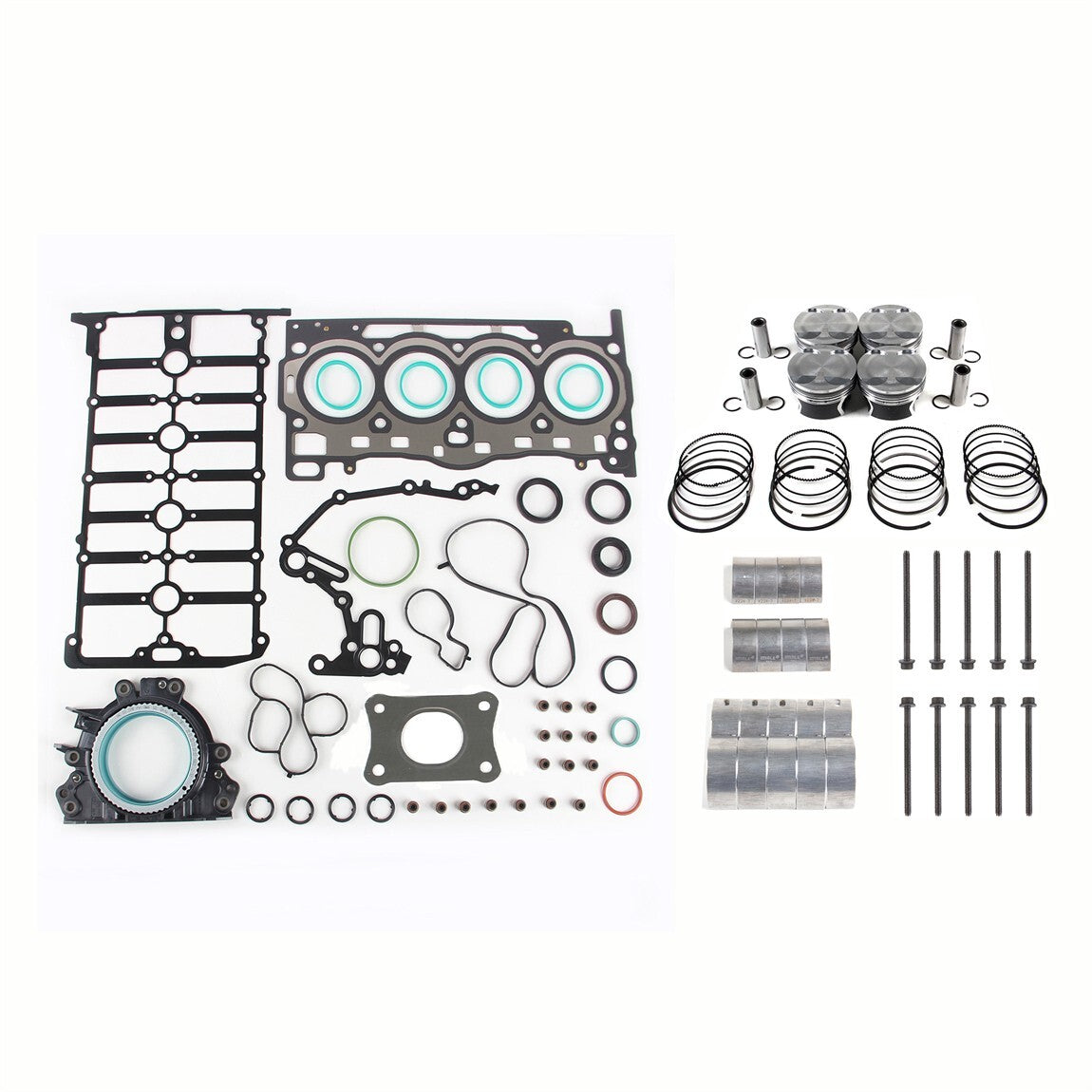 8pcs Piston Rings Set 84.5mm for Audi S4 S5 A6 Q7 for VW Touareg 4.2L V8 BVJ CAUA 9662 B