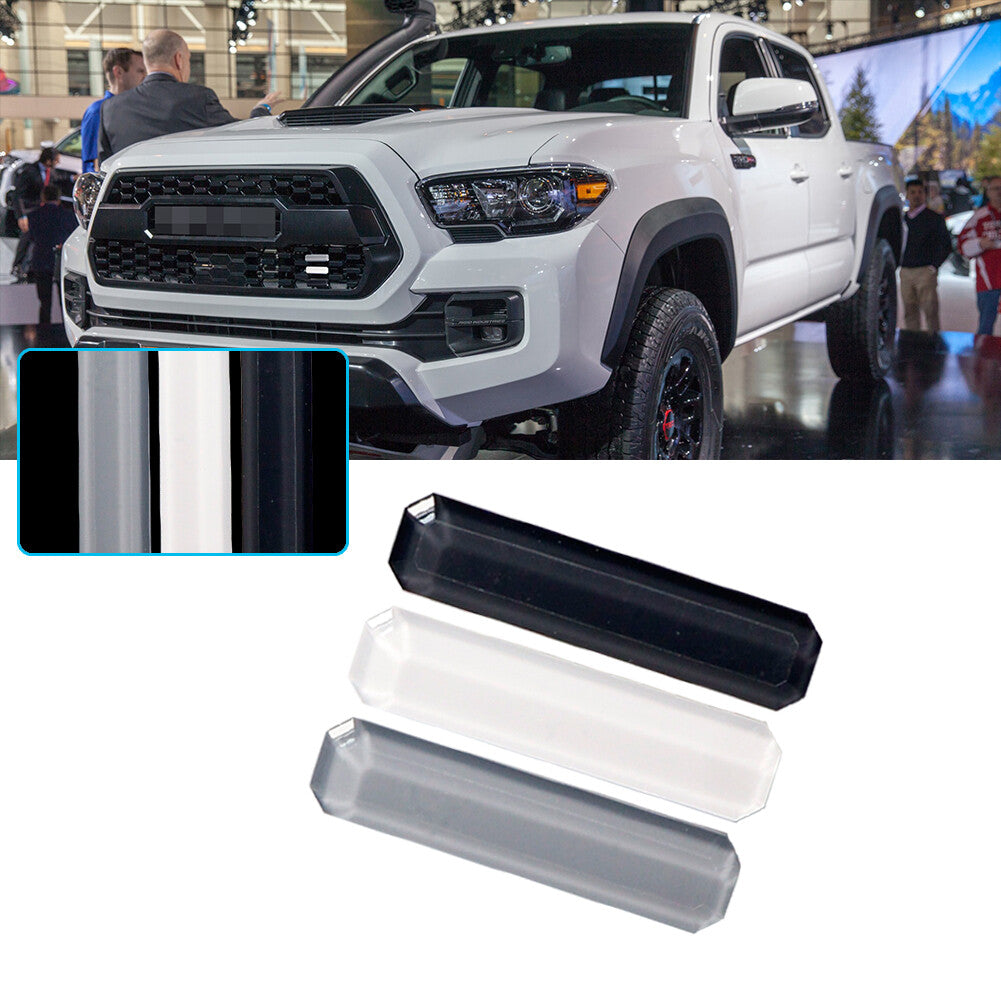 Gray + white + black front grille decals suitable for Toyota Tacoma 4 Runner Tundra, etc.