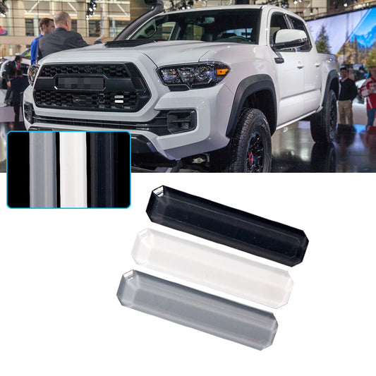 Gray + white + black front grille decals suitable for Toyota Tacoma 4 Runner Tundra, etc.
