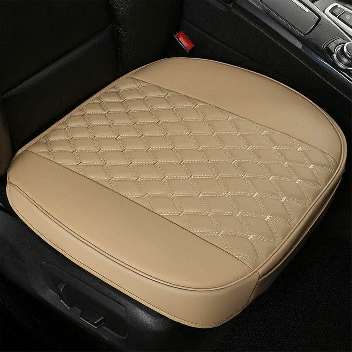 1PCS Car Breathable Front for Seat Cover PU Leather Pad Mat Cushion Full Surround