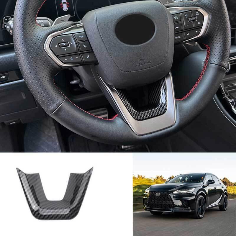 ABS Carbon Steering Wheel Cover Decor for Lexus RX 350 350h 450 500h 2023-2024 n