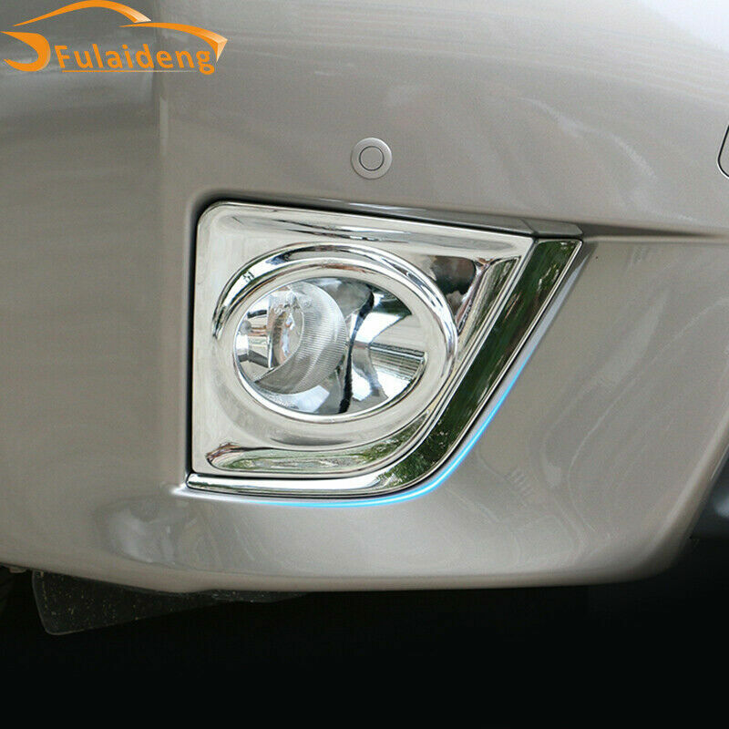 for Toyota for Corolla 2014-2016 ABS Chrome Silver Front Fog Light Lamp Cover Trim