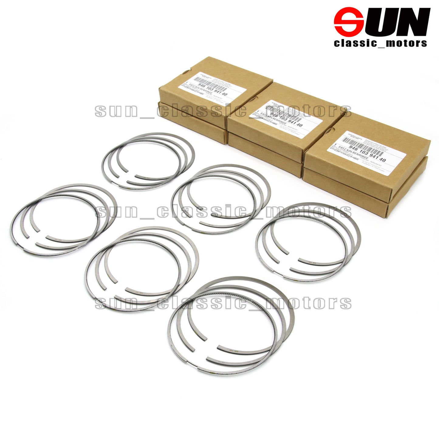 6x Piston Rings Set STD for Cayenne for Panamera Macan S 4S 3.0T 3.6 970 95B