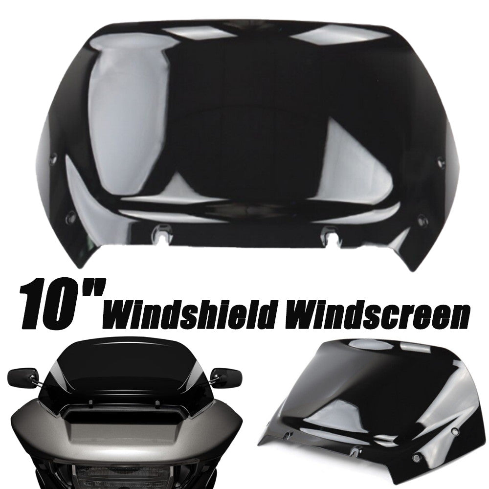 10-inch windshield, black windshield suitable for Harley Road Glide FLTRXSE FLTRXSTSTSTSE- n
