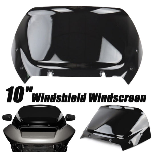 10-inch windshield, black windshield suitable for Harley Road Glide FLTRXSE FLTRXSTSTSTSE- n