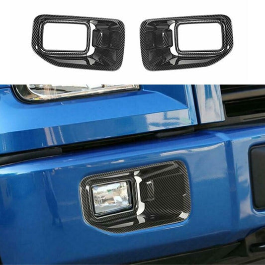 Carbon fiber front fog light cover trim for Ford F150 2015 - 2020 Accessories