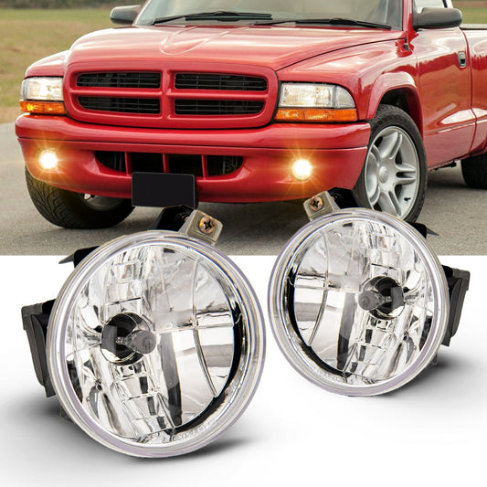 Applicable to 01-03 for Dodge Durango/ 01-04 for Dodge Dakota Bumper Fog Light Left + Right - v