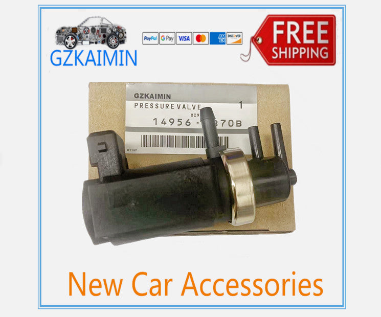 Turbocharger solenoid valves 14956-EB70B and 14956-EB30A are suitable for Nissan Pathfinders.