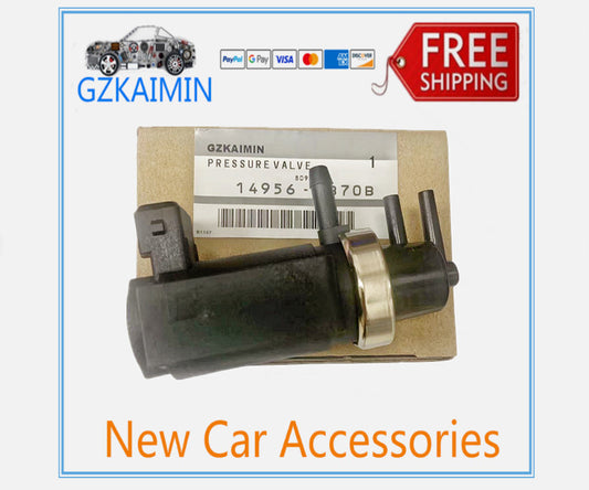Turbocharger solenoid valves 14956-EB70B and 14956-EB30A are suitable for Nissan Pathfinders.