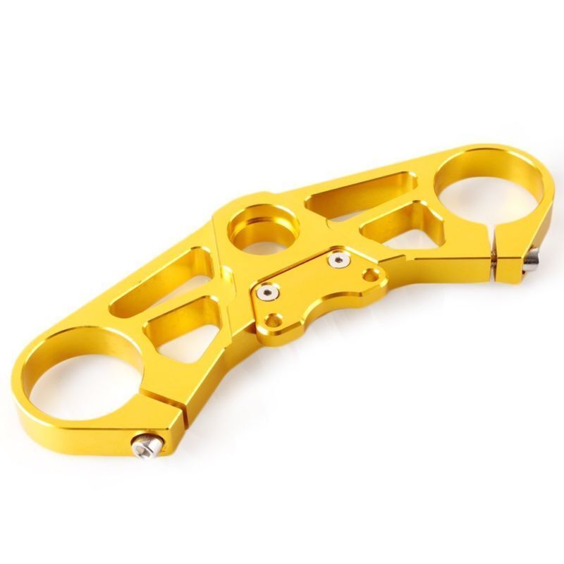 Triple Tree Front End Upper Top Clamp for Suzuki GSXR 1000 2005 2006 Gold Motor Q