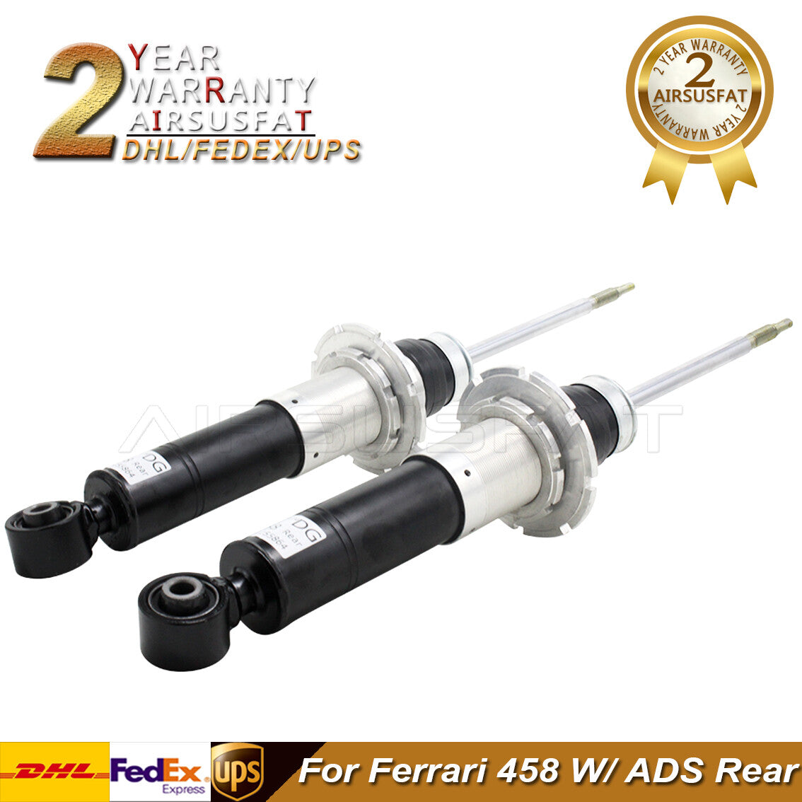 Pair Rear Left+Right Shock Absorber Struts W/ADS for Ferrari 458 255864