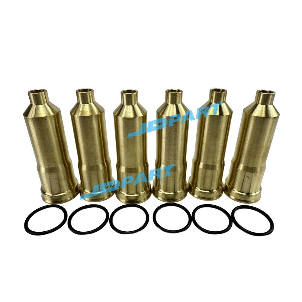 6-piece 6HK1 fuel injector nozzle sleeve 8-97602301-1 for Isuzu engine parts -