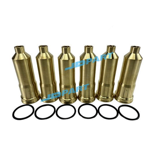 6-piece 6HK1 fuel injector nozzle sleeve 8-97602301-1 for Isuzu engine parts -