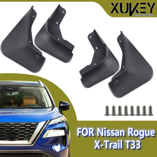 for Nissan Rogue X-Trail T33 Fender Splash Guard Mudguard Mud Flaps ABS 4 PCS Q