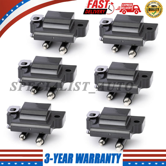 6PCS Ignition Coils For Johnson Evinrude Outboard Engine 582508 18-5179 183-2508 Q