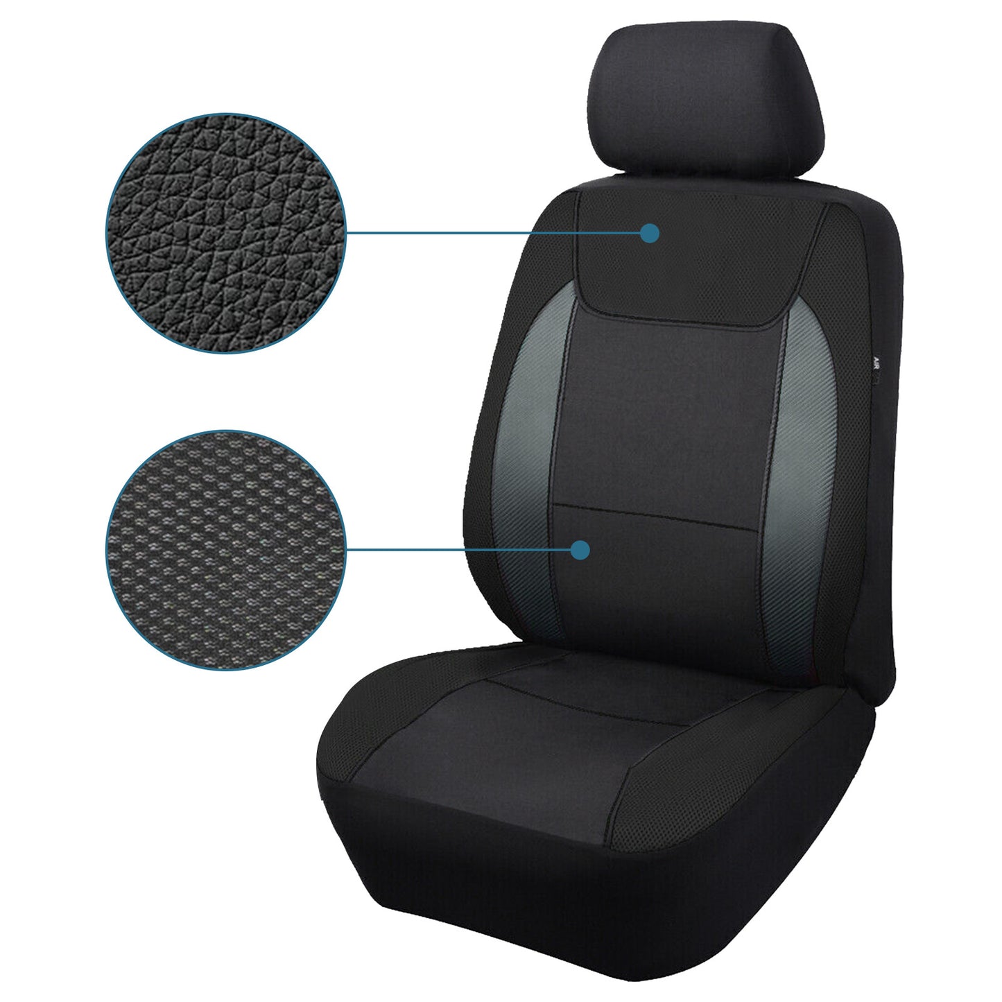 Universal for seat covers set car for seat cover f/front car protective cover seats for seat mat Q