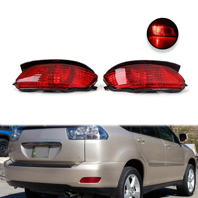 1 Pair for Lexus RX300/330/350 2003-2008 Rear Bumper Tail Light Signal Lamp v