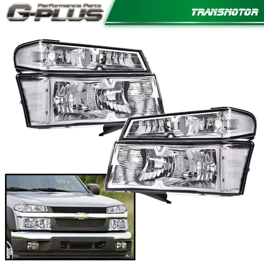 Suitable for 04-12 for Colorado/ for GMC for Canyon Bumper headlights transparent corner GP- v