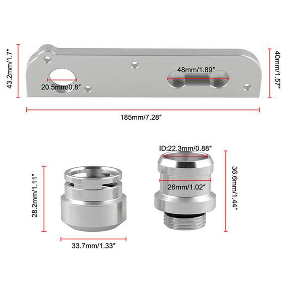 Solution Billet PCV Adapter With Boost Cap Kit For V-W for Audi 2.0T FSI Engines Q