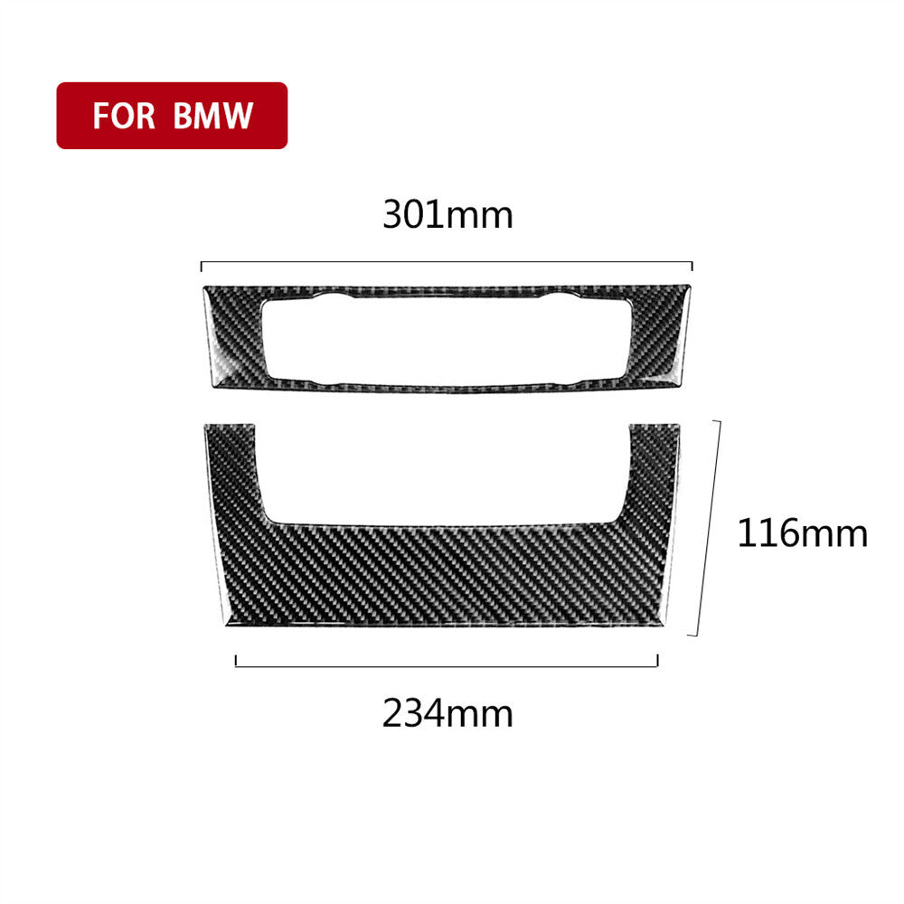 Carbon Fiber Air Conditioning CD Control Panel Trim for BMW E90 3 Series 2005-12