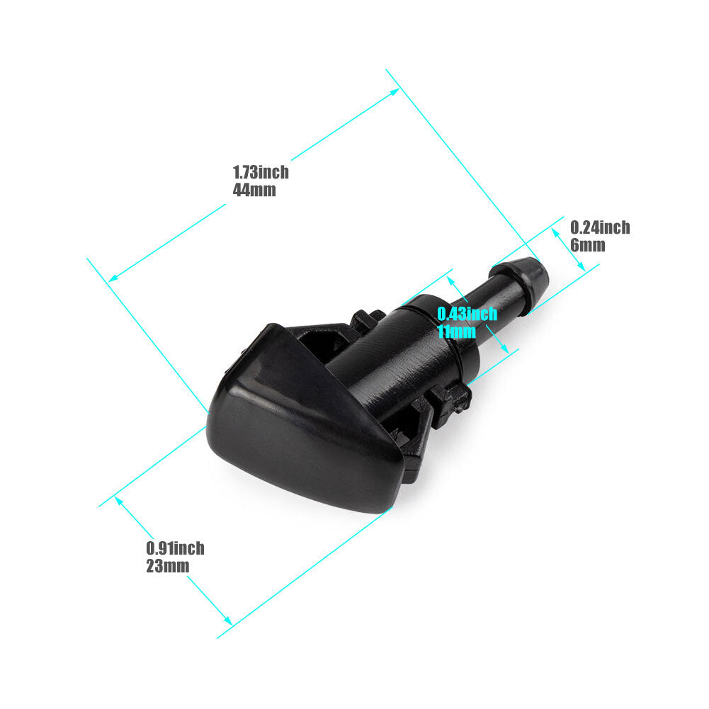2PCS Front Windshield Washer Nozzle Fit for Dodge for Ram Charger for Chrysler 15878745 Q