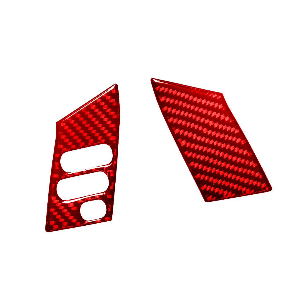Carbon Fiber Air Conditioner Frame Panel Cover Trim for Audi A4 S4 2005-2006 v