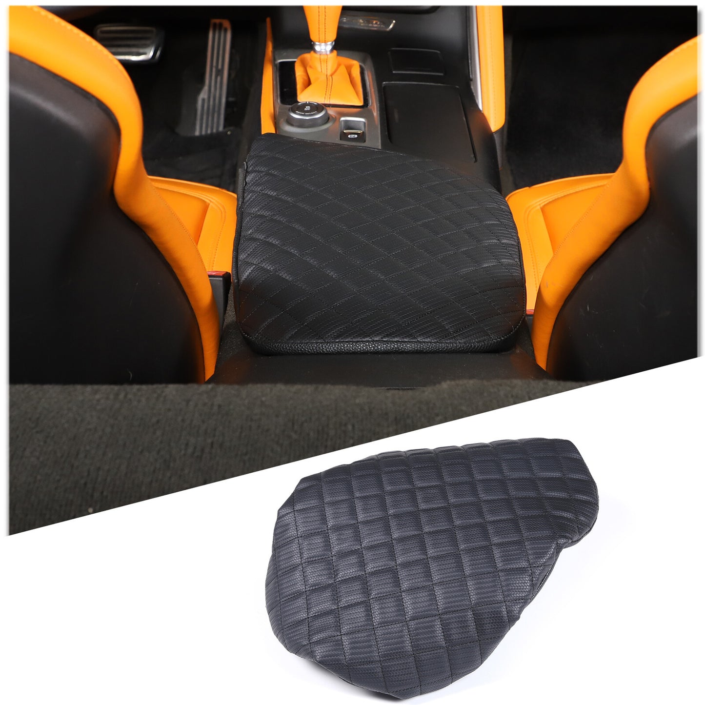 Carbon fiber center console gear shift frame decoration suitable for 86/for Subaru BRZ 12-20- v