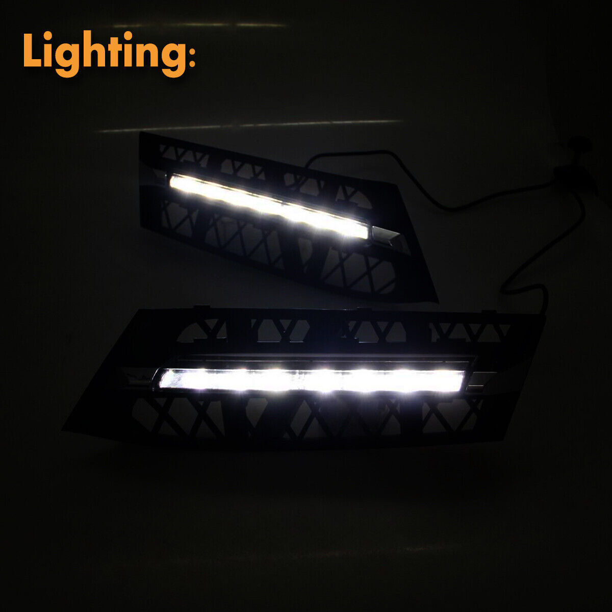 White LED Daytime Running Lights DRL Fog Lamps Fit for BMW 5 Series GT 2010-2013 Q
