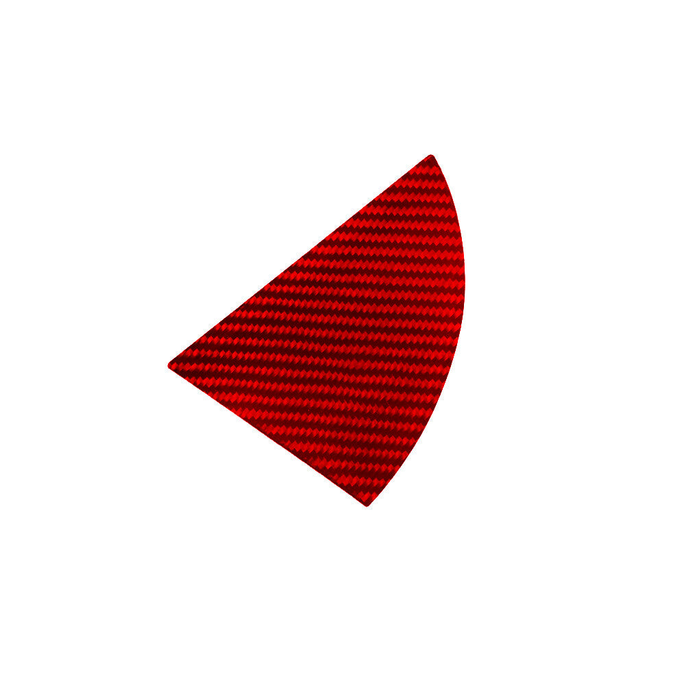 2PCS Red Carbon Fiber Door Speaker Sticker Trim for Hyundai Azera 2006-2011 v