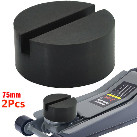 2Pcs Car Rubber Jack Pad Support Pinch Weld Slotted Floor Frame Rail Adapter Mat