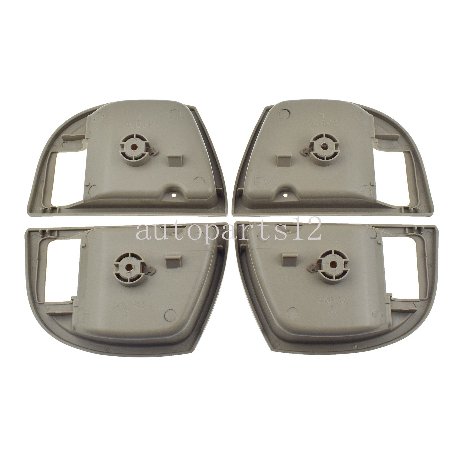 for Hyundai Santa Fe 2007 - 2012 Interior Door Handle Panel Trim Cover 4 Piece Set - v