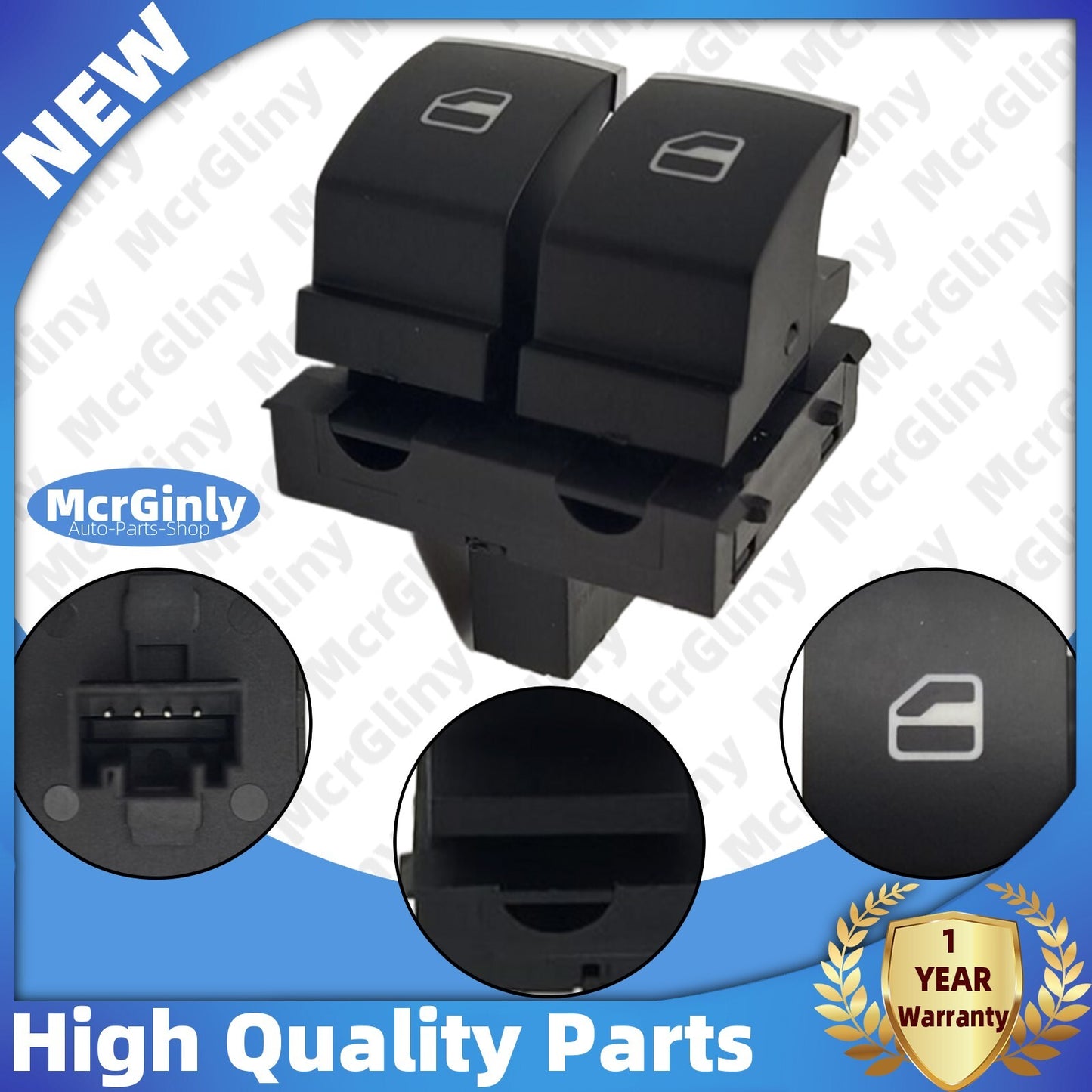 Side Master window switch control driver for Golf Eos #5K3959857C #5K3959857B- n