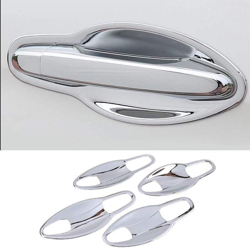 6P For Highlander 2020-2024 Chrome Rearview Side Mirror Cover Trim Decors v
