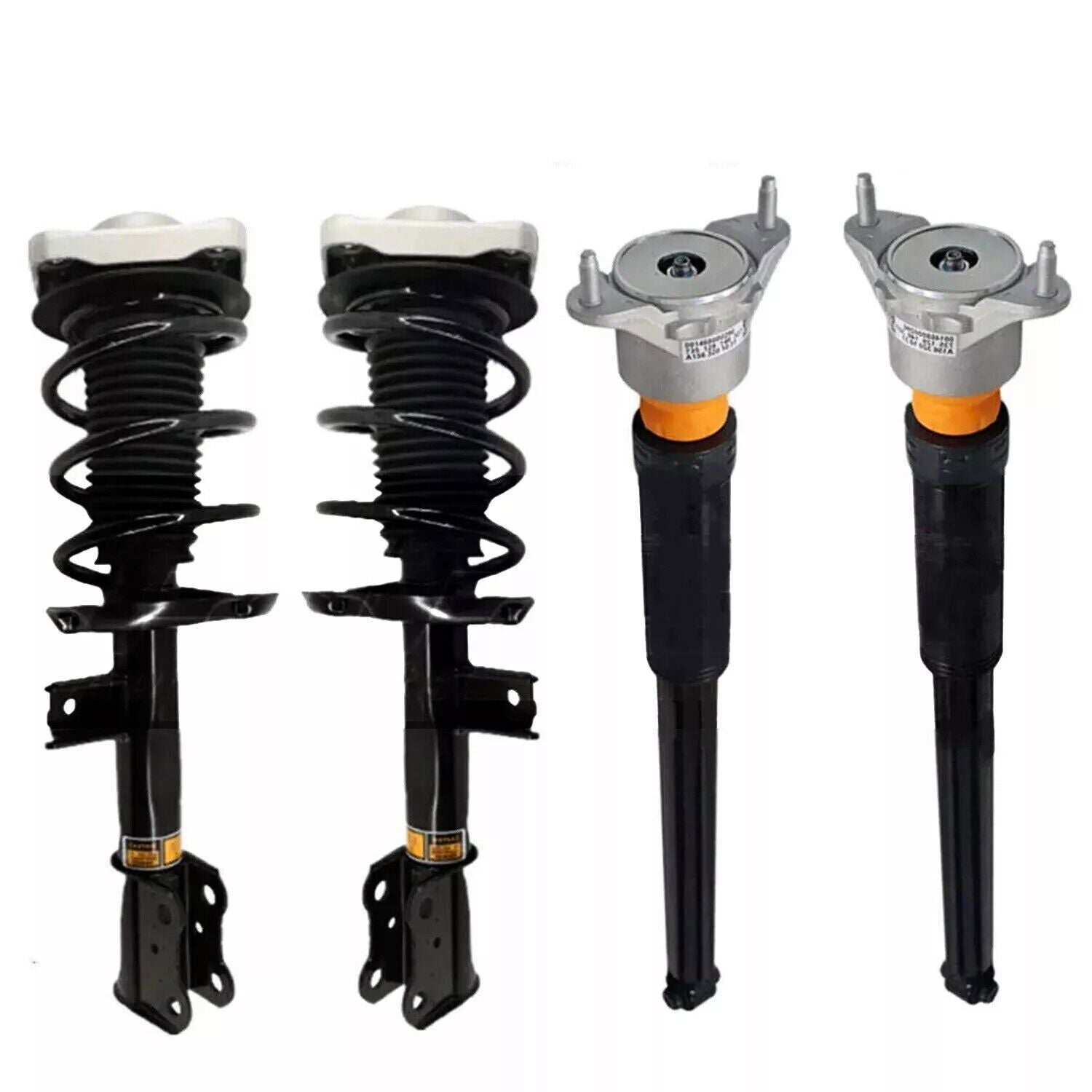 4X Front Rear Shock Struts Assembly EDC Fit for BMW E38 740i 740iL 750iL 1995-2001