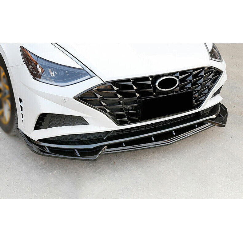 3x for Hyundai Sonata 2020-23 Black Front Bumper Lip Chin Splitter Spoiler Guard