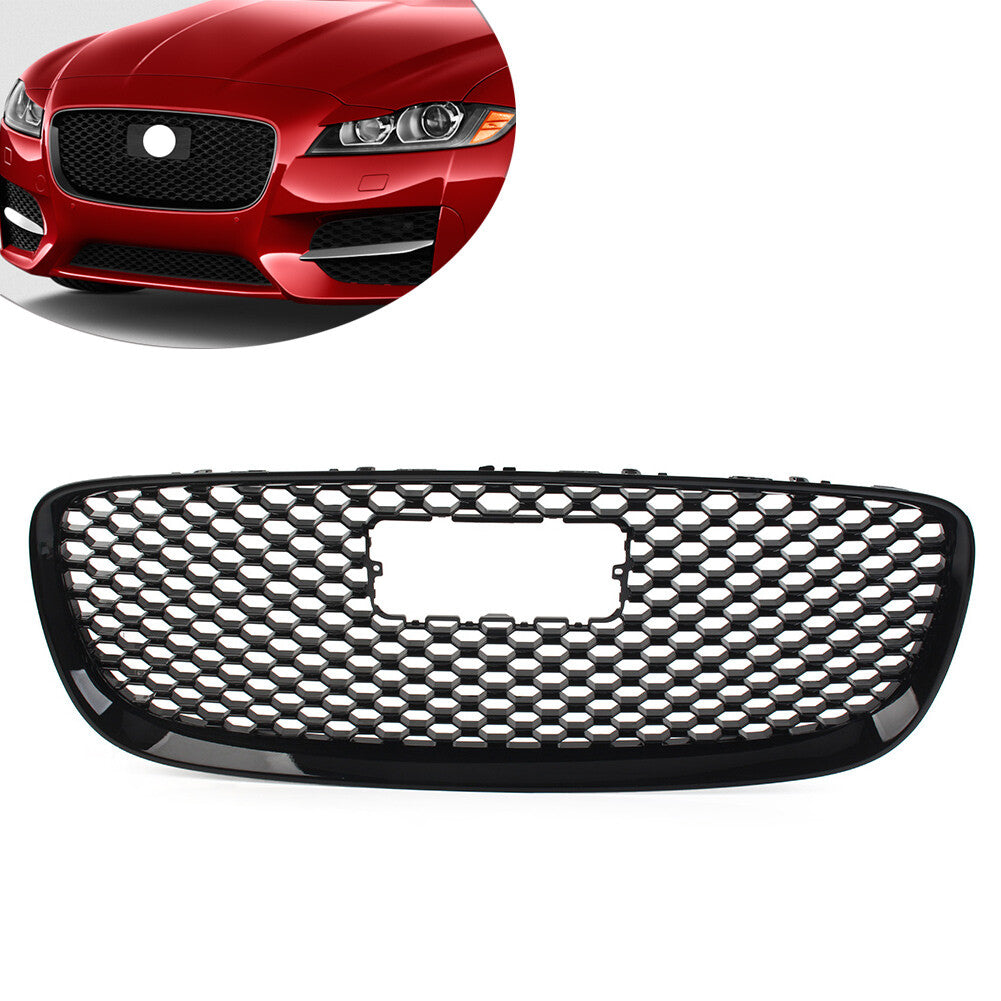 Front Bumper Air Intake Grille Square Hole Grille FIT for Jaguar XF 2016-19 T2H3983