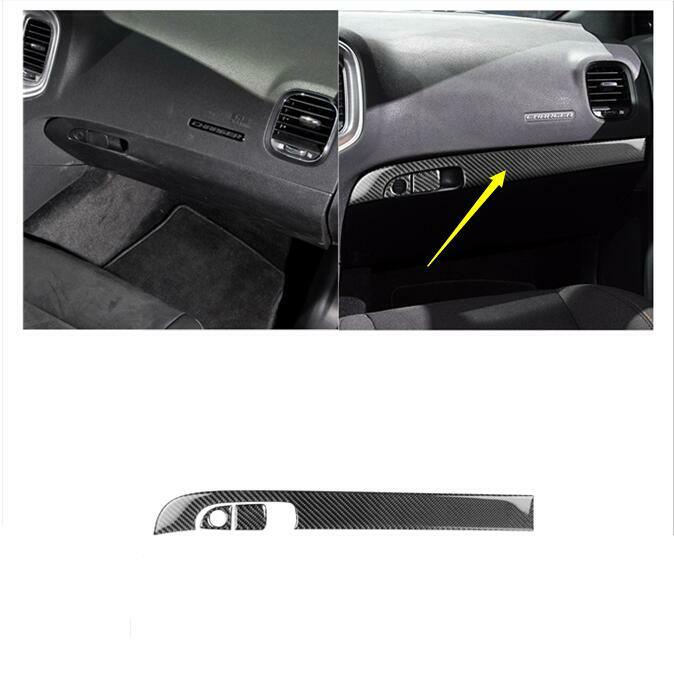 Red Carbon Fiber Multimedia Button Panel Cover For M-class W164 v