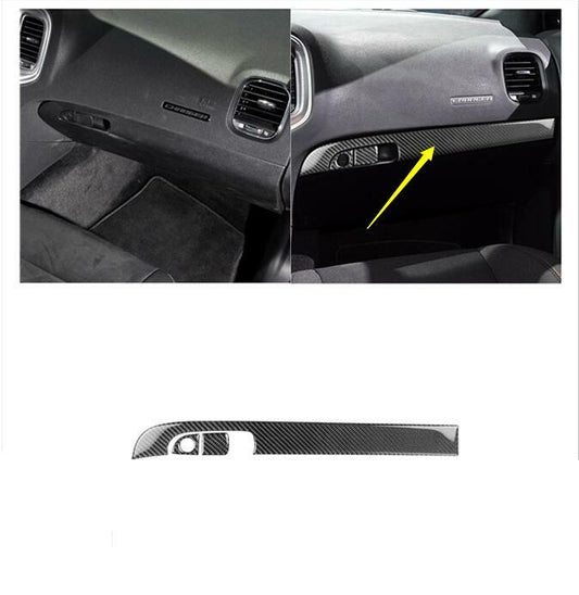 Red Carbon Fiber Multimedia Button Panel Cover For M-class W164 v