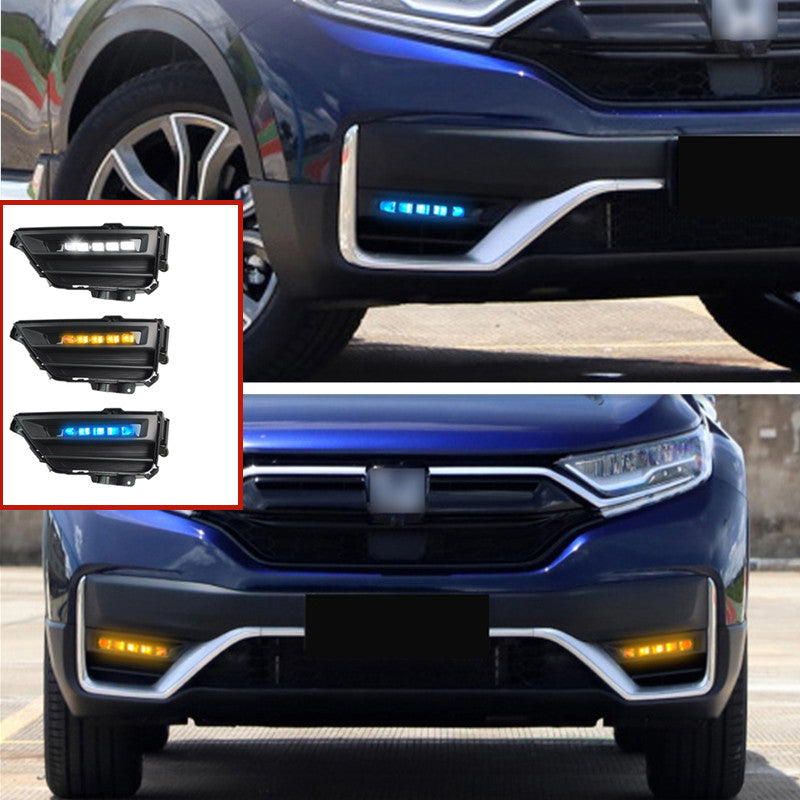 DRL LED Daytime Running Light Bumper Fog Lamp Fit for Honda CR-V CRV 2020 2021 v